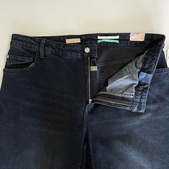 NWT Anthropologie Pilcro The Vintage Straight High Waist Jean Dark Denim 18W - Picture 11 of 16